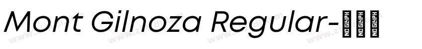 Mont Gilnoza Regular字体转换
